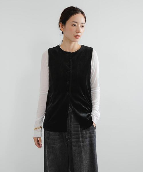 URBAN RESEARCH（アーバンリサーチ）の「ベロアジレ（ベスト・レディース・ブラウン/ブラック・FREE）」の17枚目の写真