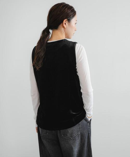 URBAN RESEARCH（アーバンリサーチ）の「ベロアジレ（ベスト・レディース・ブラウン/ブラック・FREE）」の19枚目の写真