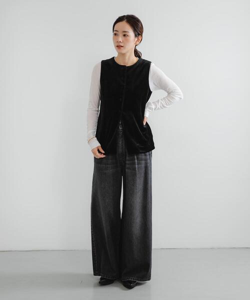 URBAN RESEARCH（アーバンリサーチ）の「ベロアジレ（ベスト・レディース・ブラウン/ブラック・FREE）」の20枚目の写真