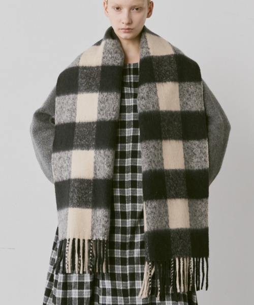 セール】ブロックチェックストール（ストール/ショール）｜Libra Cue