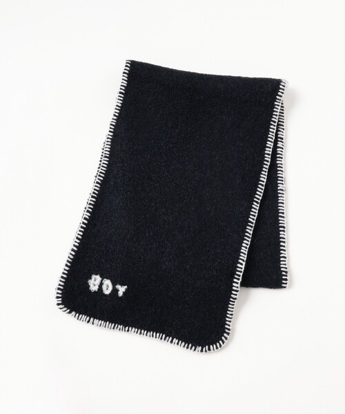 BEAMS BOY（ビームスボーイ）の「ボーイ 手刺繍 マフラー（マフラー・レディース・ベージュ/ネイビー・ONE SIZE）」の7枚目の写真