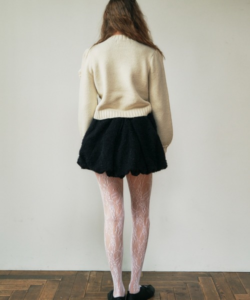 HONEY MI HONEY（ハニーミーハニー）の「tulle puff balloon mini skirt（スカート・レディース・コーラルピンク/ホワイト/ブラック・FREE）」の5枚目の写真