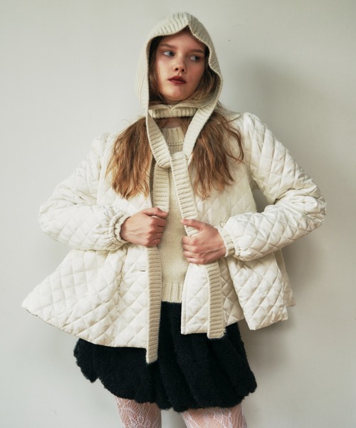 HONEY MI HONEY（ハニーミーハニー）の「tulle puff balloon mini skirt（スカート・レディース・コーラルピンク/ホワイト/ブラック・FREE）」の6枚目の写真