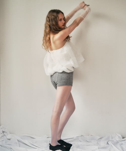 HONEY MI HONEY（ハニーミーハニー）の「tulle puff balloon mini skirt（スカート・レディース・コーラルピンク/ホワイト/ブラック・FREE）」の10枚目の写真