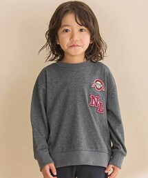 Noeil aime BeBe（ノイユエイムベベ）の「インレイワッペン付きトレーナー（スウェット）」