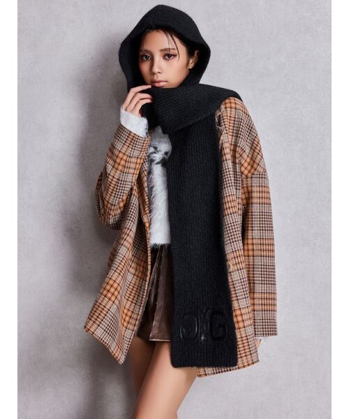 GYDA（ジェイダ）の「ラメmaterialチェスターコート（チェスターコート・レディース・その他1/ブラック・FREE）」の8枚目の写真