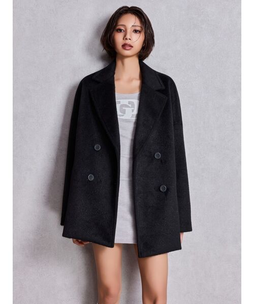 GYDA（ジェイダ）の「ラメmaterialチェスターコート（チェスターコート・レディース・その他1/ブラック・FREE）」の13枚目の写真