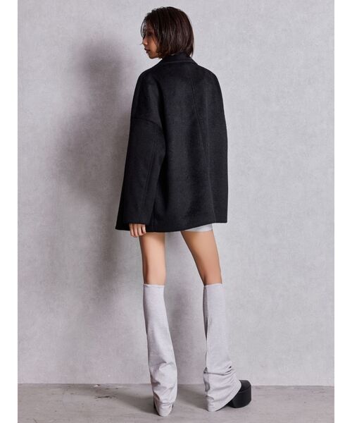 GYDA（ジェイダ）の「ラメmaterialチェスターコート（チェスターコート・レディース・その他1/ブラック・FREE）」の17枚目の写真