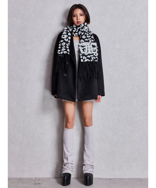 GYDA（ジェイダ）の「ラメmaterialチェスターコート（チェスターコート・レディース・その他1/ブラック・FREE）」の19枚目の写真