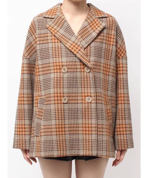 GYDA（ジェイダ）の「ラメmaterialチェスターコート（チェスターコート・レディース・その他1/ブラック・FREE）」の20枚目の写真