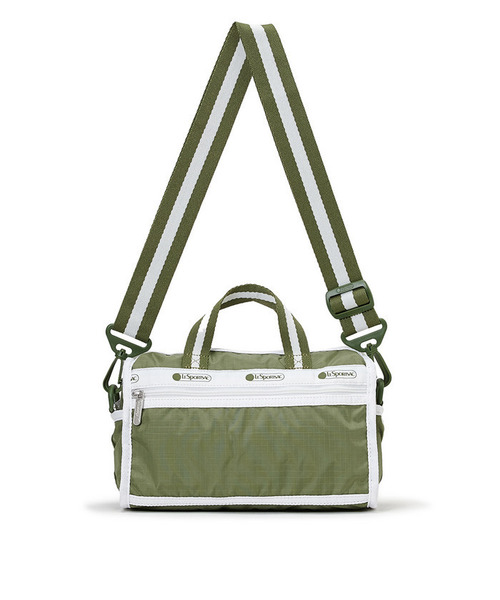 LeSportsac(レスポートサック)の「MINI DUFFEL CROSSBODY スペクテイターオリーブ(ショルダーバッグ・レディース・グリーン・FREE)」の8枚目の写真