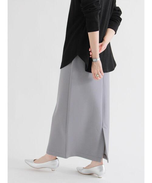 sm2rhythm（サマンサモスモスリズム）の「ダンボールロングスカート（スカート・レディース・ブラウン/ブラック/グレー・F）」の4枚目の写真