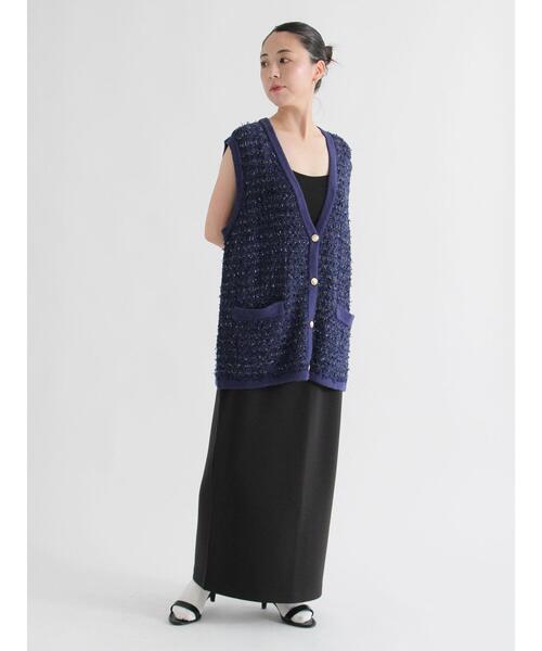 sm2rhythm（サマンサモスモスリズム）の「ダンボールロングスカート（スカート・レディース・ブラウン/ブラック/グレー・F）」の15枚目の写真