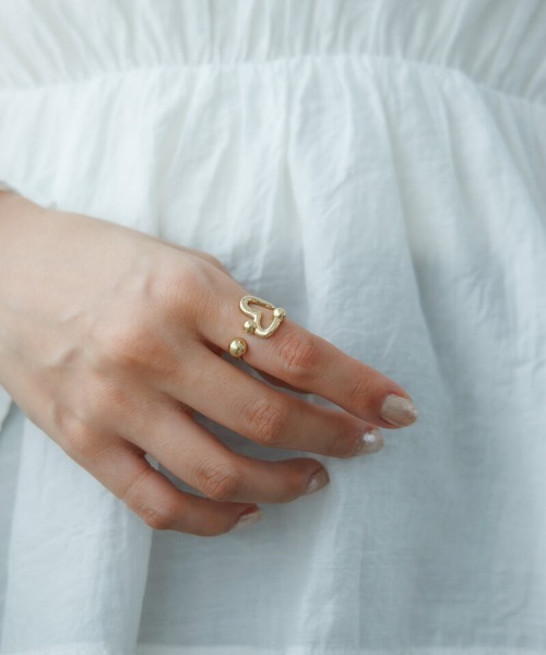 flower（フラワー）の「ラウンドハートリング（リング・レディース・ゴールド・FREE）」の5枚目の写真