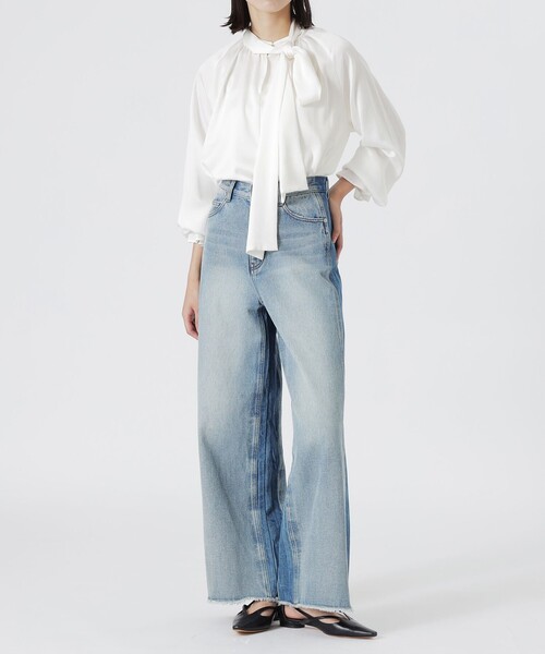 LOVELESS（ラブレス）の「ヴィンテージサテンボウタイブラウス（シャツ/ブラウス・レディース・オフホワイト/ブラック・34/36）」の8枚目の写真