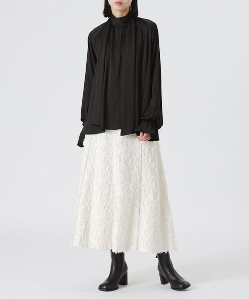 LOVELESS（ラブレス）の「ヴィンテージサテンボウタイブラウス（シャツ/ブラウス・レディース・オフホワイト/ブラック・34/36）」の9枚目の写真