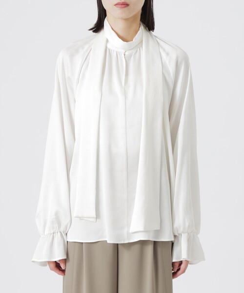 LOVELESS（ラブレス）の「ヴィンテージサテンボウタイブラウス（シャツ/ブラウス・レディース・オフホワイト/ブラック・34/36）」の14枚目の写真
