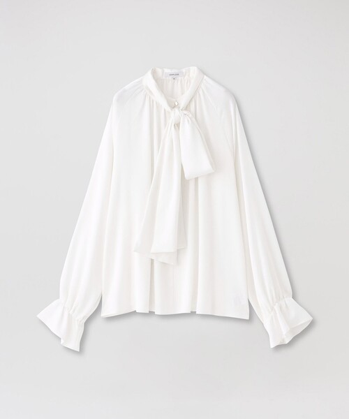 LOVELESS（ラブレス）の「ヴィンテージサテンボウタイブラウス（シャツ/ブラウス・レディース・オフホワイト/ブラック・34/36）」の3枚目の写真