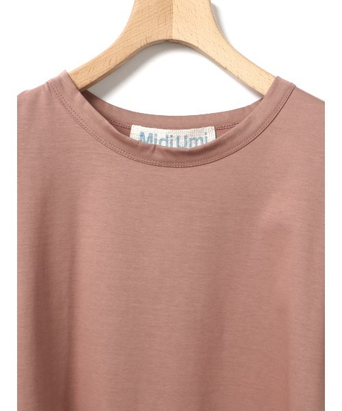 MidiUmi(ミディウミ)の「MidiUmi フレンチスリーブプルオーバー(Tシャツ/カットソー・レディース・オフホワイト/ブラック/カーキ/ブラウン・FREE)」の7枚目の写真