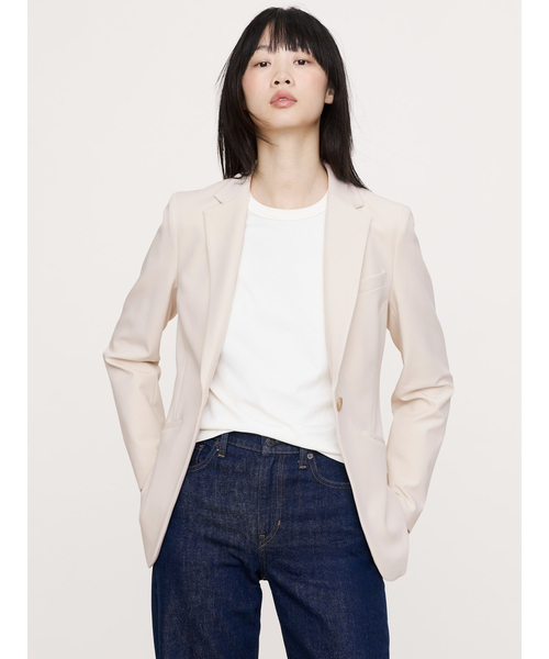Banana Republic(バナナリパブリック)の「スリム リファインド ブレザー(テーラードジャケット・レディース・アイボリー・2/0/4/6)」の1枚目の写真