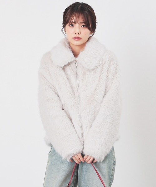 衿付ファーブルゾン（ブルゾン）｜Honeys（ハニーズ）のファッション