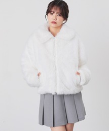 ブルゾン（ホワイト/白色系・フェイクファー）ファッション通販 - ZOZOTOWN