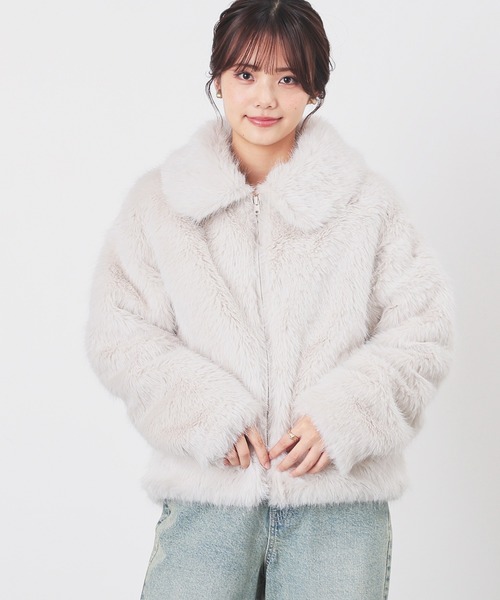 衿付ファーブルゾン（ブルゾン）｜Honeys（ハニーズ）のファッション