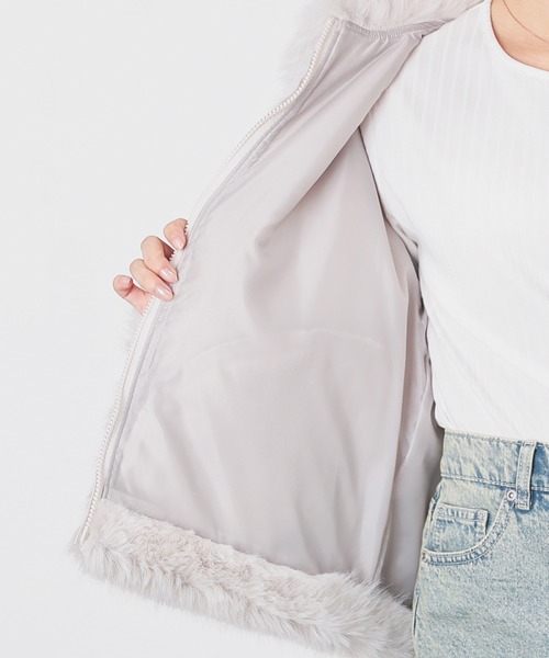 【美品】Heve シャーリングブルゾン　ホワイト　ヘイブ 美品】Heve シャーリングブルゾン ホワイト ヘイブ - メルカリ