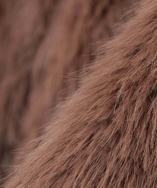 Honeys（ハニーズ）の「衿付ファーブルゾン（ブルゾン・レディース・ブラウン/ベージュ/アイボリー・S/M/L）」の22枚目の写真