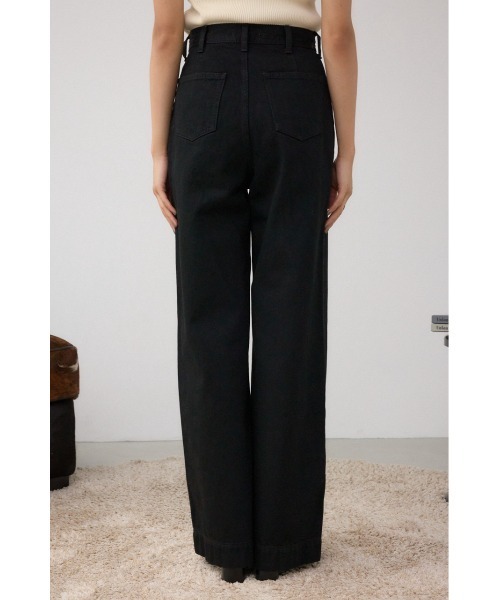 AZUL by moussy(アズールバイマウジー)の「AZUL DENIM VENUSワイドデニム(デニムパンツ・レディース・ワンウォッシュ/ブラック・SMALL/MEDIUM)」の8枚目の写真