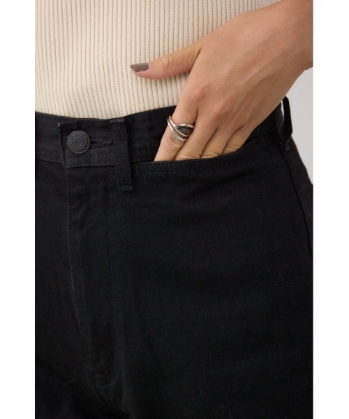 AZUL by moussy(アズールバイマウジー)の「AZUL DENIM VENUSワイドデニム(デニムパンツ・レディース・ワンウォッシュ/ブラック・SMALL/MEDIUM)」の11枚目の写真