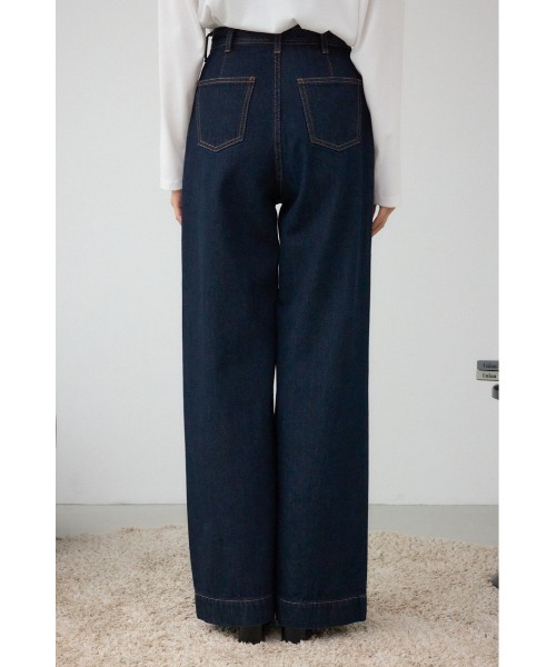 AZUL by moussy(アズールバイマウジー)の「AZUL DENIM VENUSワイドデニム(デニムパンツ・レディース・ワンウォッシュ/ブラック・SMALL/MEDIUM)」の18枚目の写真