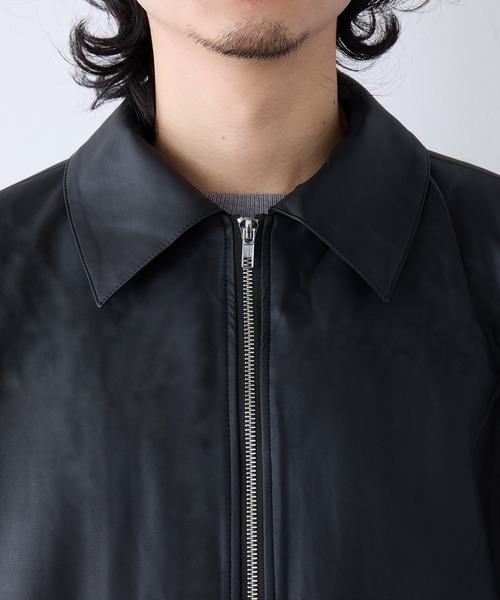 HAUS(ハウス)の「【HAUS】A2タイプライダースジャケット(その他アウター・メンズ・ブラウン/ブラック・LL/L/M)」の14枚目の写真