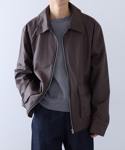 HAUS(ハウス)の「【HAUS】A2タイプライダースジャケット(その他アウター・メンズ・ブラウン/ブラック・LL/L/M)」の6枚目の写真