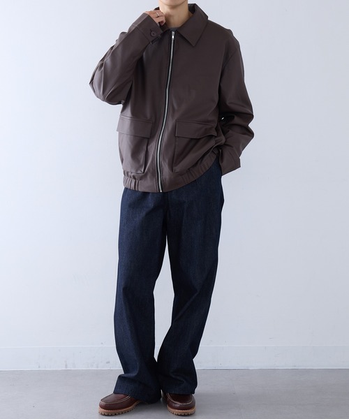 HAUS(ハウス)の「【HAUS】A2タイプライダースジャケット(その他アウター・メンズ・ブラウン/ブラック・LL/L/M)」の7枚目の写真