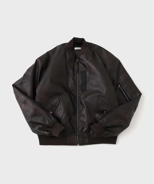 JOINT WORKS(ジョイントワークス)の「フェードレザー L-2B / Faded Faux Leather L-2B(ブルゾン・メンズ・ブラック/ブラウン・MEDIUM/LARGE)」の19枚目の写真