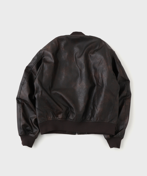 JOINT WORKS(ジョイントワークス)の「フェードレザー L-2B / Faded Faux Leather L-2B(ブルゾン・メンズ・ブラック/ブラウン・MEDIUM/LARGE)」の21枚目の写真