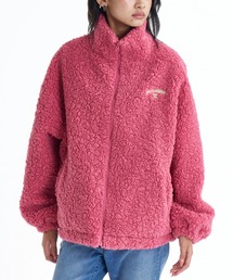 BILLABONG（ビラボン）の「BILLABONG レディース FUR BOA STAND LIGHT  ジャケット 【2025年秋冬モデル】 @autumn/ビラボンボアロゴワンポイントジップアップスタンドカラージャケット（ブルゾン）」