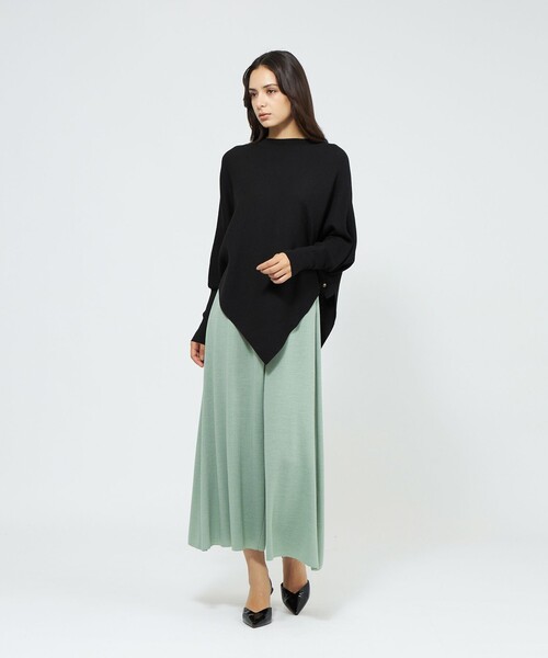 EPOCA(エポカ)の「【La maglia】 ニットワイドパンツ(その他パンツ・レディース・ブラック/オフホワイト/グリーン系その他・40)」の6枚目の写真