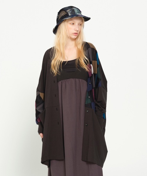 STOF（ストフ）の「DIVERCITY JQ CARDIGAN（カーディガン/ボレロ・メンズ・ブラックミックス/チェック・S/M）」の3枚目の写真