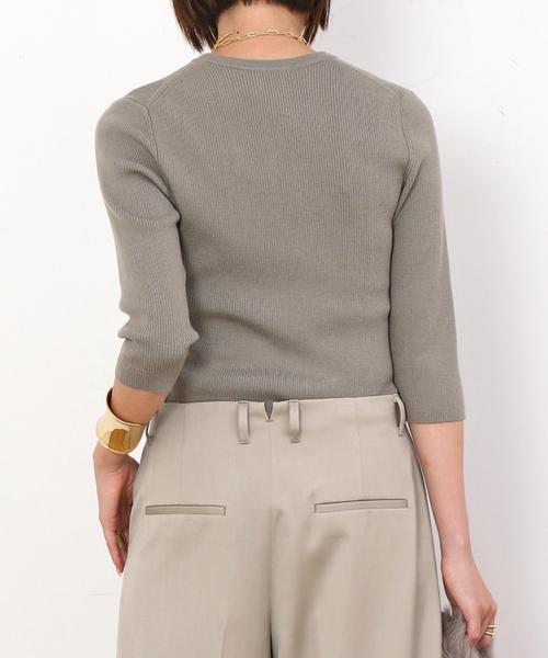 リブクルーネックプルオーバー（ニット/セーター）｜EVERYDAY I LIKE