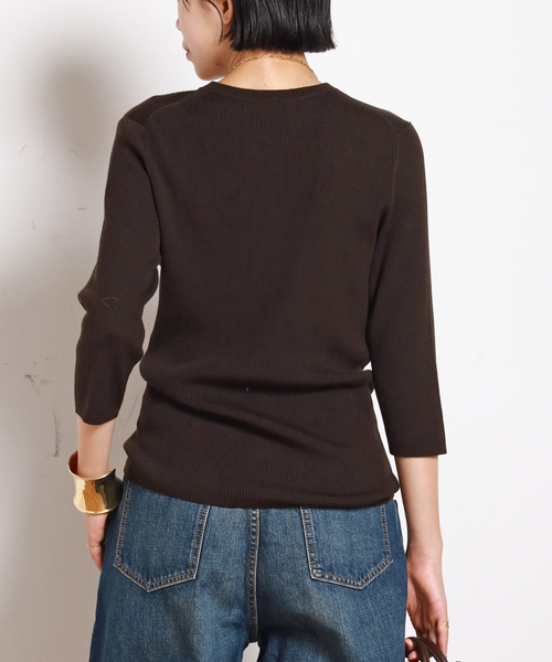 リブクルーネックプルオーバー（ニット/セーター）｜EVERYDAY I