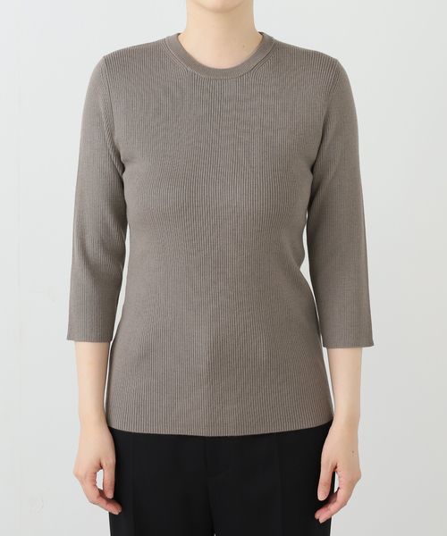 リブクルーネックプルオーバー（ニット/セーター）｜EVERYDAY I