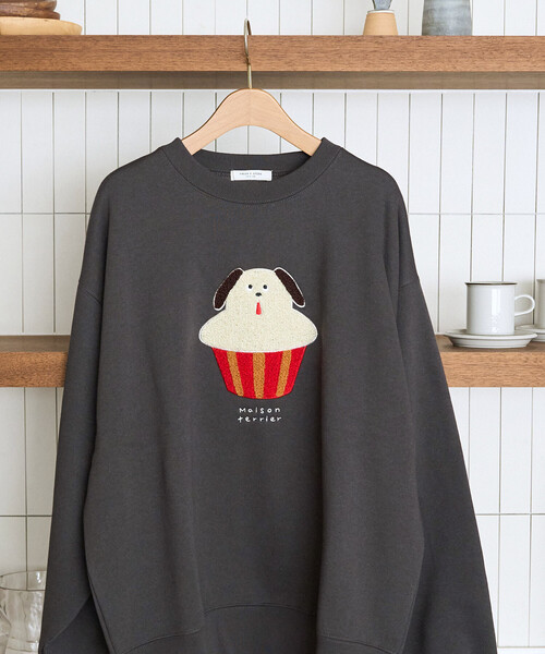 限定展開 Maison terrier / メゾン・テリア サガラ刺繍 スウェット
