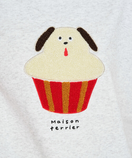 FREAK'S STORE（フリークスストア）の「限定展開　Maison terrier / メゾン・テリア サガラ刺繍 スウェット（スウェット・レディース・ブラック/ライトグレー・ﾌﾘ-）」の13枚目の写真