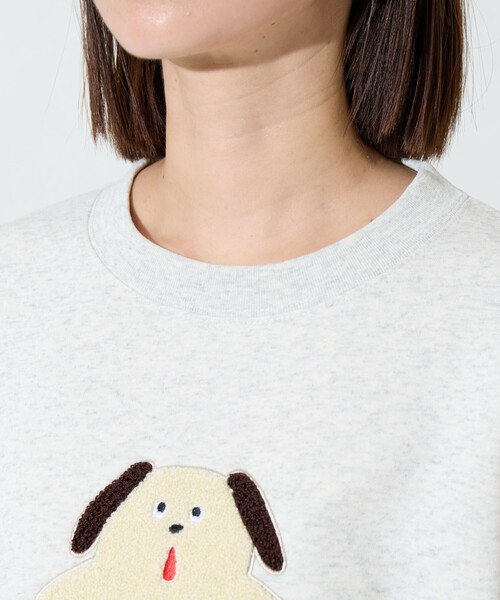 FREAK'S STORE（フリークスストア）の「限定展開　Maison terrier / メゾン・テリア サガラ刺繍 スウェット（スウェット・レディース・ブラック/ライトグレー・ﾌﾘ-）」の17枚目の写真