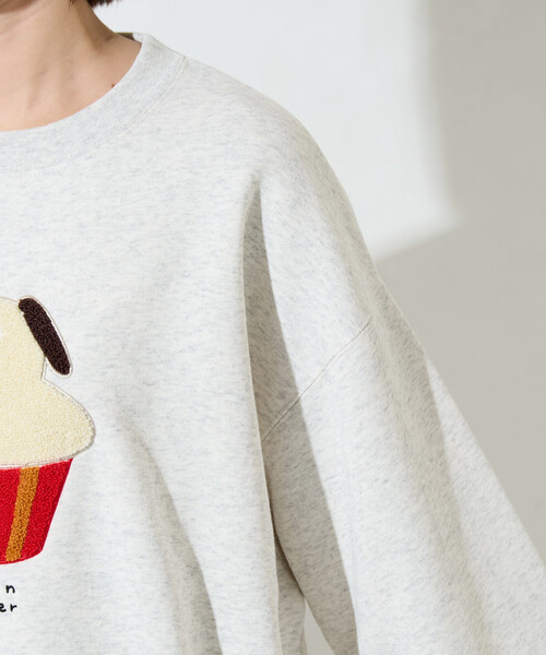 FREAK'S STORE（フリークスストア）の「限定展開　Maison terrier / メゾン・テリア サガラ刺繍 スウェット（スウェット・レディース・ブラック/ライトグレー・ﾌﾘ-）」の18枚目の写真
