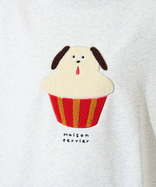 FREAK'S STORE（フリークスストア）の「限定展開　Maison terrier / メゾン・テリア サガラ刺繍 スウェット（スウェット・レディース・ブラック/ライトグレー・ﾌﾘ-）」の20枚目の写真