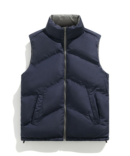 aimoha(アイモハ)の「リバーシブルベスト/reversible vest (AW)(ダウンベスト・メンズ・ブラック/グレー・LARGE/X-LARGE/XX-LARGE)」の14枚目の写真