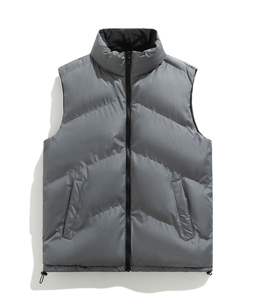 aimoha(アイモハ)の「リバーシブルベスト/reversible vest (AW)(ダウンベスト・メンズ・ブラック/グレー・LARGE/X-LARGE/XX-LARGE)」の9枚目の写真